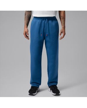 Nike Brooklyn Statement Fleece Open-Hem Pants - Blue