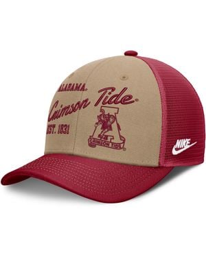 Nike Alabama Legacy Rise Dri-Fit College Trucker Adjustable Hat - Red