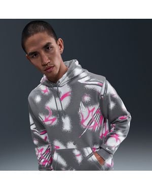 Nike Ja Club Fleece Pullover Hoodie - Blue