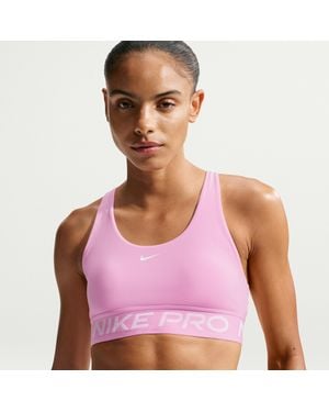 Nike Pro 365 Light-Support Non-Padded Sports Bra - Pink