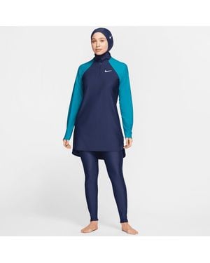Nike Leggings Da Bagno A Copertura Totale Victory - Blu