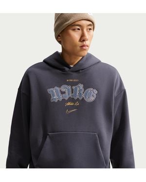Nike Solo Fleece Pullover Hoodie - Blue