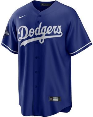 Nike Shohei Ohtani Los Angeles Dodgers 2025 World Series Champions Mlb Replica Jersey - Blue