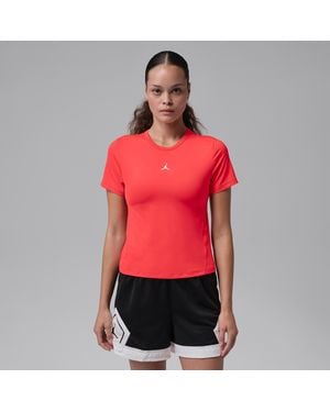 Nike Sport Essentials Dri-Fit Short-Sleeve Top - Red