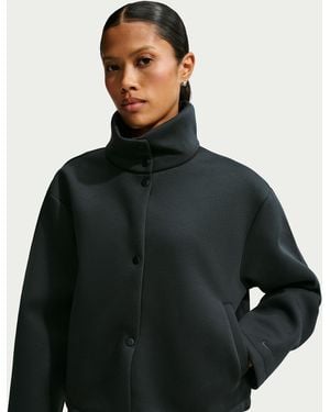 Nike Article Fleece Oversized Jacket - Black