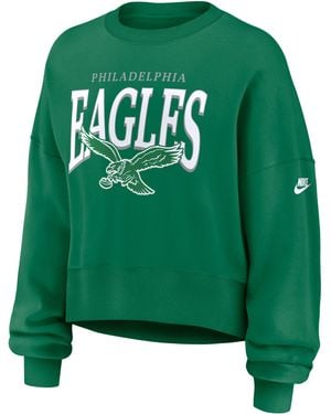 Nike Philadelphia Eagles Rewind Phoenix Nfl Oversized Pullover Crew - Green
