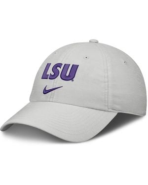 Nike Lsu Sideline Club Practice College Adjustable Hat - Gray