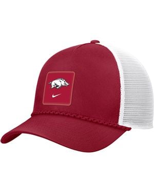Nike Arkansas Sideline Rope College Trucker Adjustable Hat - Red