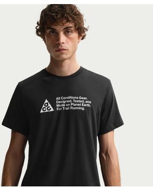 Nike Acg Dri-Fit Trail Running T-Shirt - Black