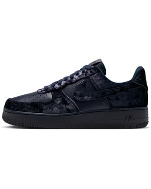 Nike Air Force 1 '07 Se Velvet Shoes - Blue