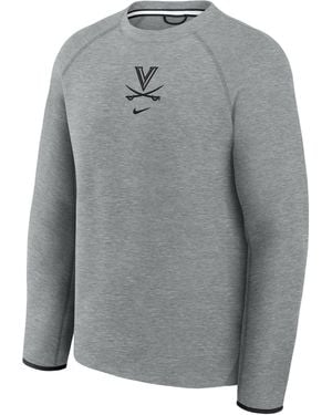 Nike Virginia Tech Fleece College Soccer Sweatshirt - Gray