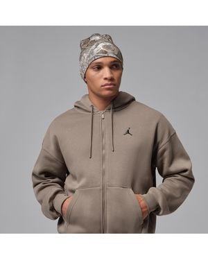 Nike Brooklyn Fleece Oversized Full-Zip Hoodie - Brown