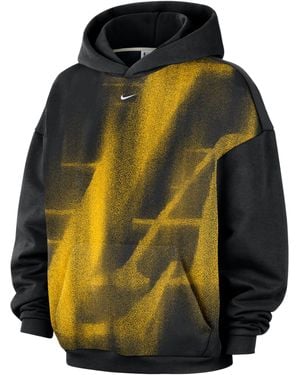 Nike Los Angeles Lakers Standard Issue Fleece Basketball Hoodie - Black