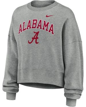 Nike Alabama Phoenix Arch College Pullover Crew - Gray