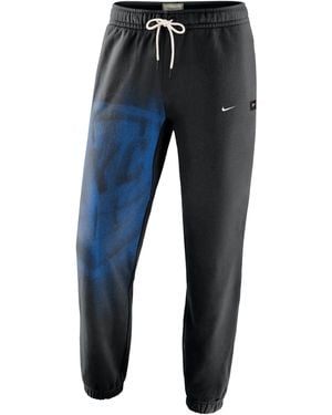 Nike Oklahoma City Thunder Standard Issue Fleece Basketball Pants - Blue
