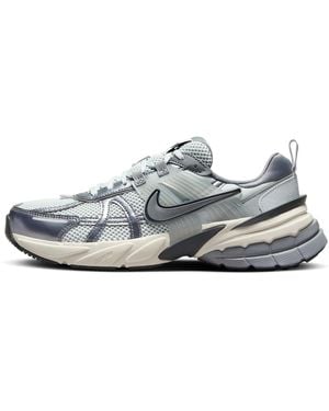 Nike V2K Run Shoes With Reflective Accents - Gray