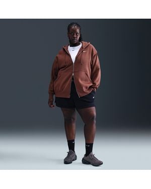 Nike Sportswear Phoenix Fleece Mid-Rise 4" Shorts (Plus Size) - Blue