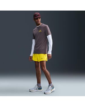 Nike Trail Second Sunrise 5" Dri-Fit Adv Brief-Lined Running Shorts - Yellow