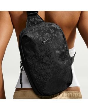 Nike Aura Floral Crossbody Bag (5L) - Black