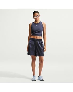 Nike Sportswear Chill Lace Loose Mid-Rise Shorts - Blue