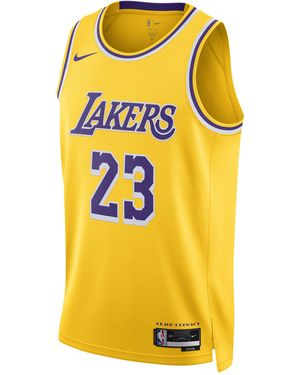 Nike Maglia Los Angeles Lakers Icon Edition 2022/23 Swingman Dri-Fit Nba – Uomo - Giallo