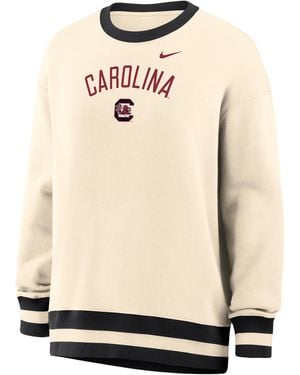 Nike Phoenix (South Carolina Gamecocks) Oversized Crew-Neck Sweatshirt - Natural
