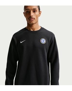 Nike Chelsea Fc Club Soccer Crew-Neck - Black