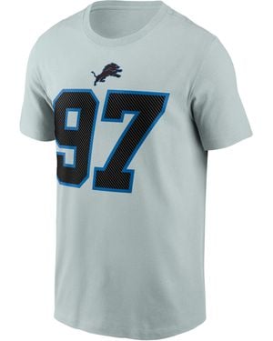 Nike Aidan Hutchinson Detroit Lions Rivalries Collection Nfl T-Shirt - Blue