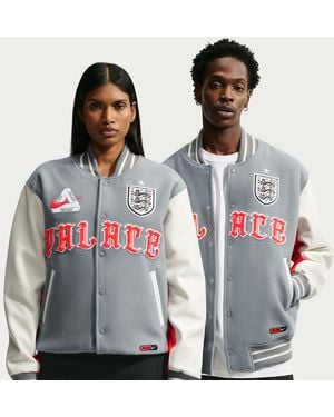 Nike England X Palace Varsity Jacket - Gray