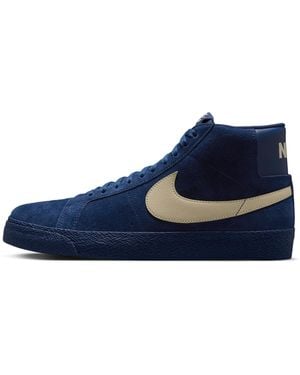 Nike Sb Zoom Blazer Mid Skate Shoes - Blue