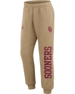 Nike Oklahoma Primetime Club Brand College Jogger Pants - Natural