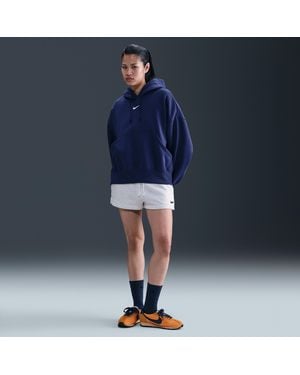 Nike Sportswear Phoenix Fleece Mid-Rise 5Cm (Approx. Shorts - Blue