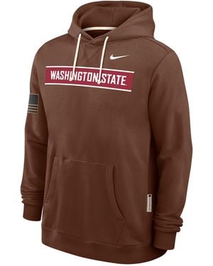 Nike Washington State 2026 Military Appreciation Dri-Fit College Pullover Hoodie - Brown