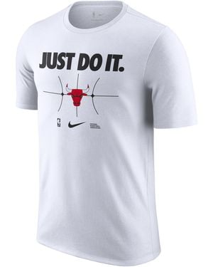 Nike T-Shirt Chicago Bulls Essential Nba – Uomo - Bianco