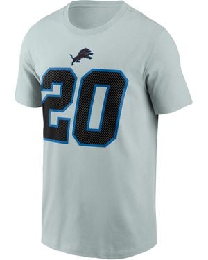 Nike Barry Sanders Detroit Lions Rivalries Collection Nfl T-Shirt - Blue