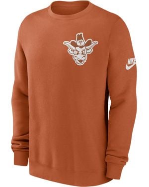 Nike Texas Legacy College Pullover Crew - Orange