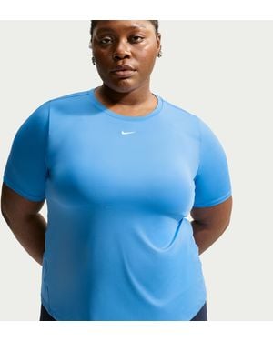 Nike One Classic Dri-Fit Short-Sleeve Top (Plus Size) - Blue