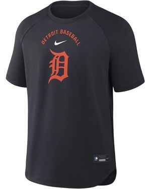 Nike Detroit Tigers Authentic Collection Batting Practice Pregame Dri-Fit Mlb Top - Black