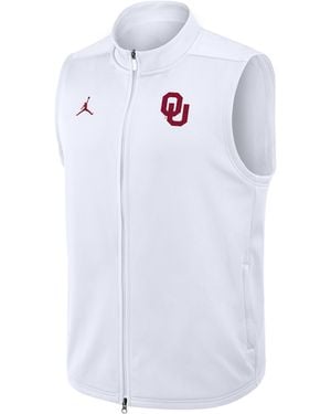 Nike Oklahoma Primetime Victory Brand Therma-Fit College Full-Zip Vest - White