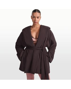 Nike Skims Woven Nylon Wrap Coat - Black