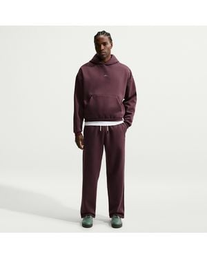 Nike Standard Issue Therma-Fit Brushed Open-Hem Basketball Pants - Red