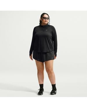 Nike Swift Dri-Fit Mid-Rise 2-In-1 Running Shorts (Plus Size) - Black