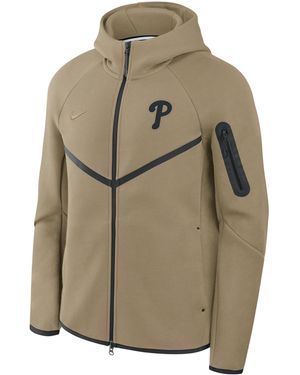 Nike Philadelphia Phillies Tech Fleece Windrunner Mlb Full-Zip Hooded Jacket - Green