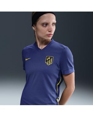 Nike Atlético Madrid 2025/26 Stadium Uit Dri-Fit Replicavoetbalshirt Voor - Blauw