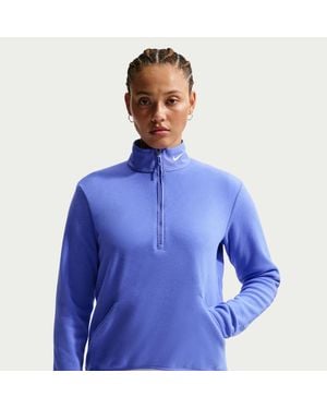 Nike Therma-Fit Victory Long-Sleeve 1/2-Zip Golf Top - Blue