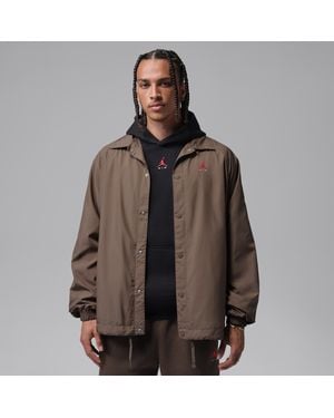 Nike Brooklyn Coaches Jacket - Brown