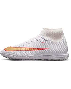 Nike Mercurial Superfly 11 Academy Turf High-Top Soccer Shoes - White
