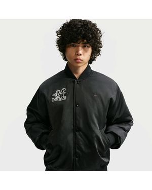 Nike Sportswear "Jackie Robinson" Satin Jacket - Black