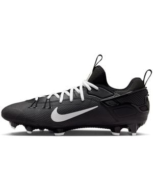 Nike Huarache 9 Elite Low Lax Lacrosse Cleats - Black