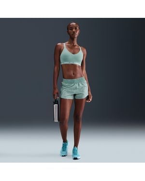 Nike One Dri-Fit Mid-Rise 3" Brief-Lined Shorts - Blue